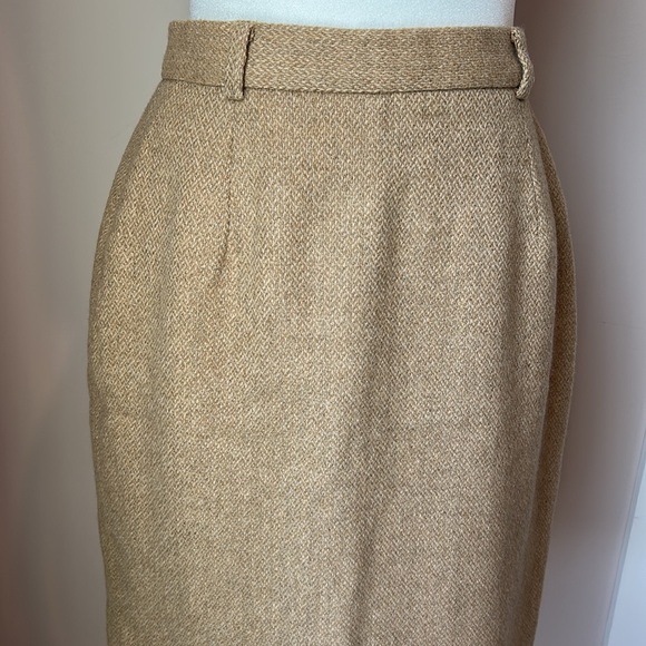 Vintage Ralph Lauren Blue Label 100% Wool Skirt (ILGWU) Made In USA Tag Size 6 - Picture 5 of 13